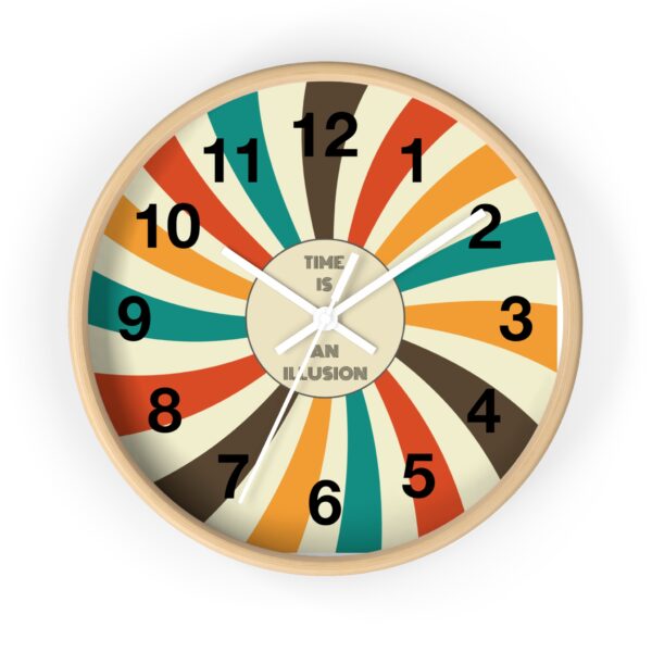 Funny Cat Wall Clock - Time is an Illusion, Cat Decor, Unique Gift for Cat Lovers, Home Office Wall Art, Quirky Kitty Clock - Image 16