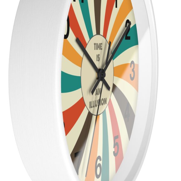 Funny Cat Wall Clock - Time is an Illusion, Cat Decor, Unique Gift for Cat Lovers, Home Office Wall Art, Quirky Kitty Clock - Image 8