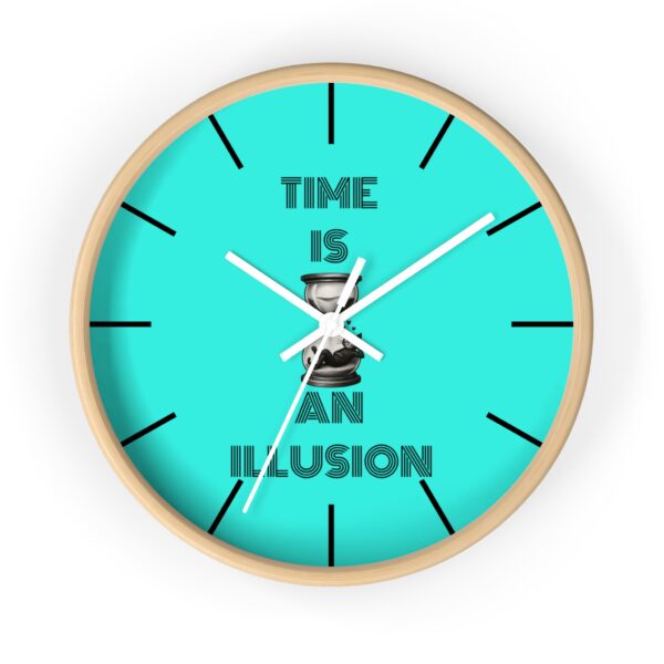Funny Cat Wall Clock - Time is an Illusion , Cat Decor, Unique Gift for Cat Lovers, Home Office Wall Art, Quirky Kitty Clock - Image 16