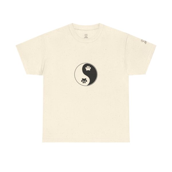 Yin Yang Unisex Heavy Cotton Tee, Pet Lovers Shirt, Spiritual Cotton Tee, Philosophy Gift, Everyday Casual Wear - Image 25