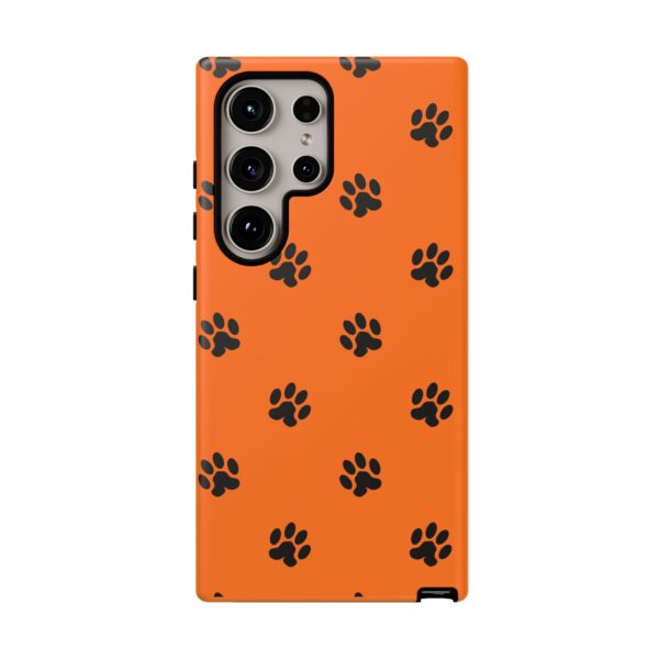 Orange Paw Print Phone Case | Tough Cases | Pet Lover Gift, Animal Print Cases, Unique Phone Cover, Fun Accessories, Birthday Gift - Image 173