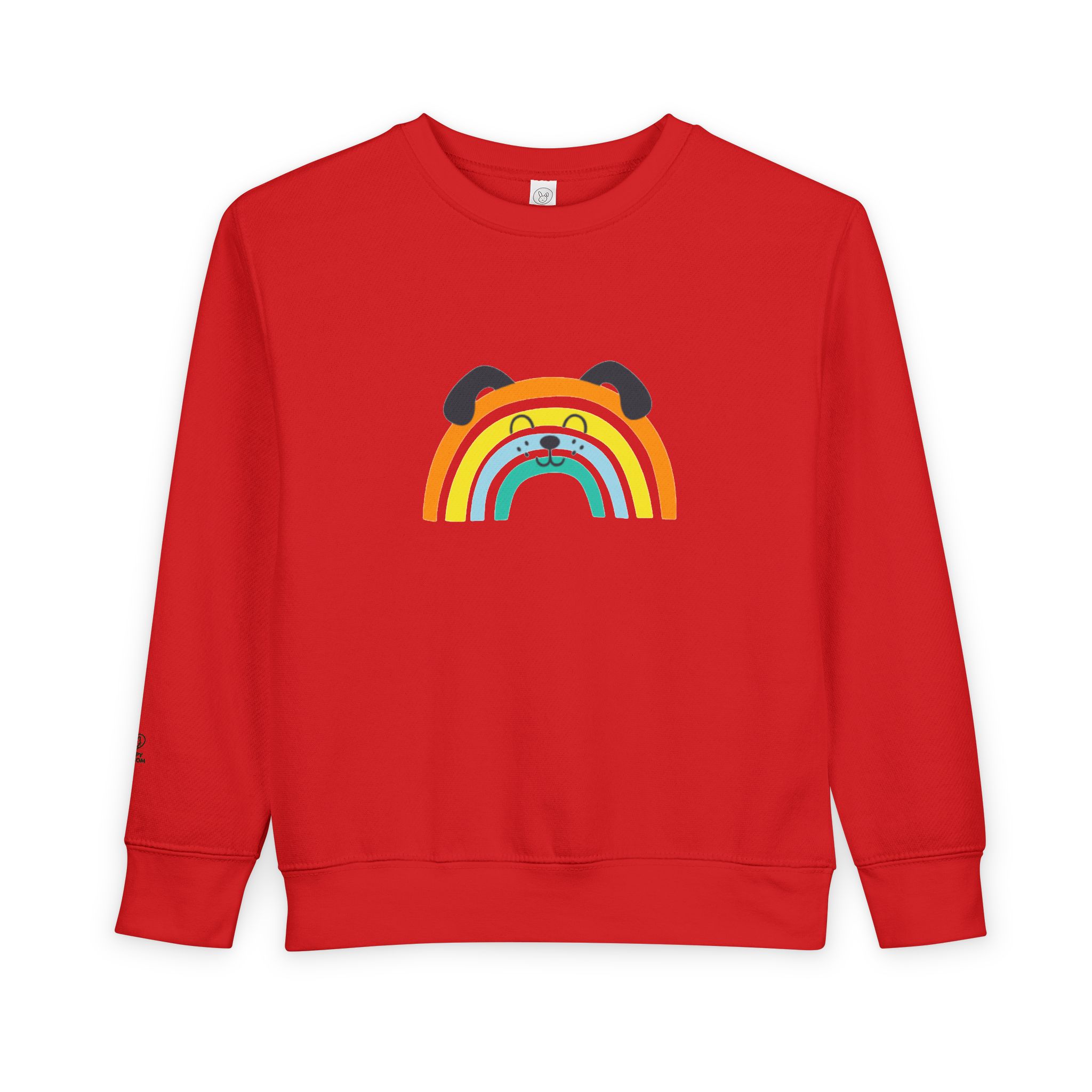 Rainbow Puppy Sweatshirt | Toddler dog rainbow graphic - Image 17
