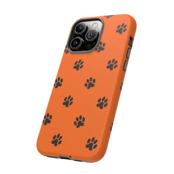 Orange Paw Print Phone Case | Tough Cases | Pet Lover Gift, Animal Print Cases, Unique Phone Cover, Fun Accessories, Birthday Gift - Image 102