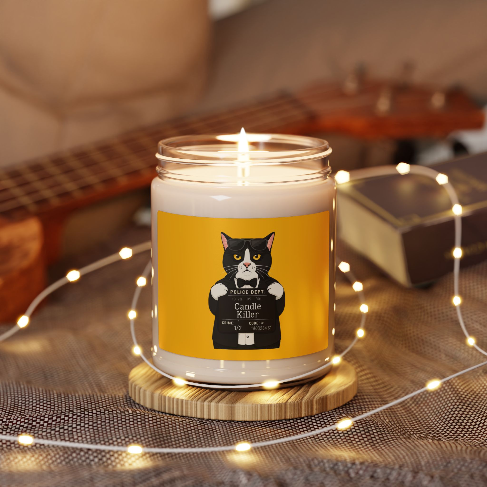 Candle Killer Cat Scented Soy Candle — 9 oz (Clean, Cozy Home Gift)