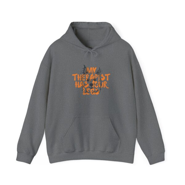 My Therapist Has Four Legs Hoodie | Dog Lover Paw Print Sweatshirt - Image 25