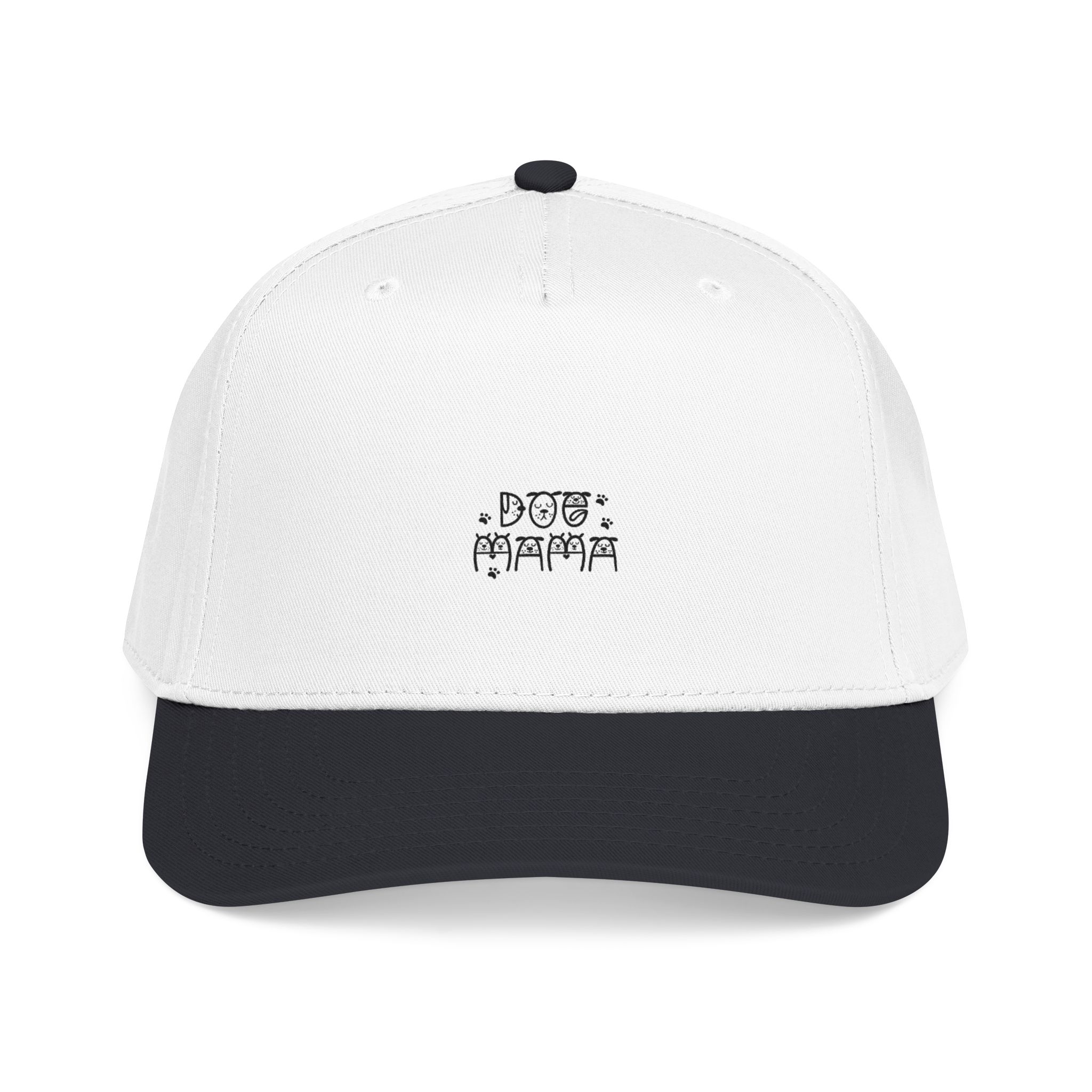 Distressed Retro Logo Cap Mid Profile Baseball Cap | Vintage Text Embroidery - Image 3