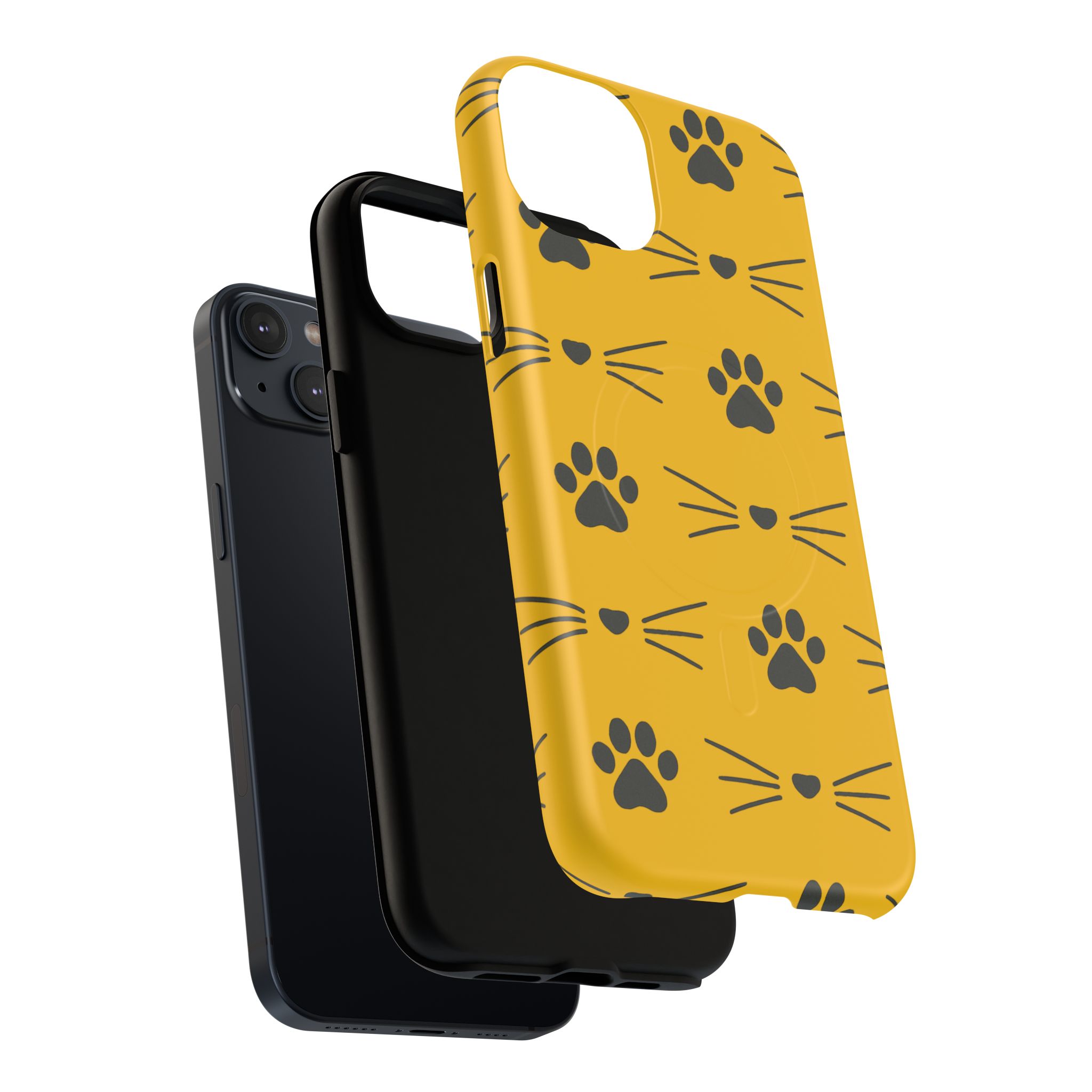 Sleek Cat Paw Magnetic Phone Case, Durable Pet Lover Accessory, Trendy Gift for Cat Owners, Protect Your Phone with Style - Image 42