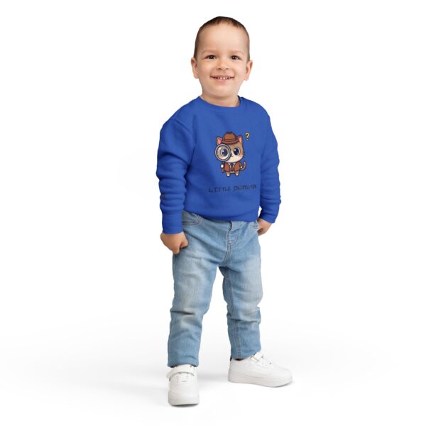 Little Inspector Cat Toddler Sweatshirt | Cute Detective Kitten - Image 16