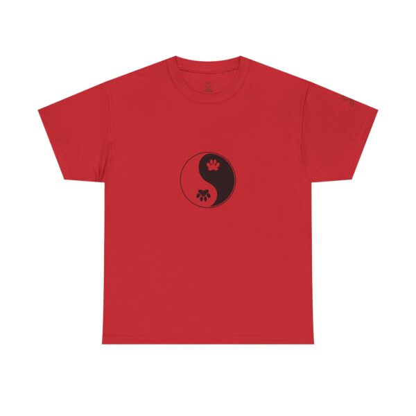 Yin Yang Unisex Heavy Cotton Tee, Pet Lovers Shirt, Spiritual Cotton Tee, Philosophy Gift, Everyday Casual Wear - Image 33