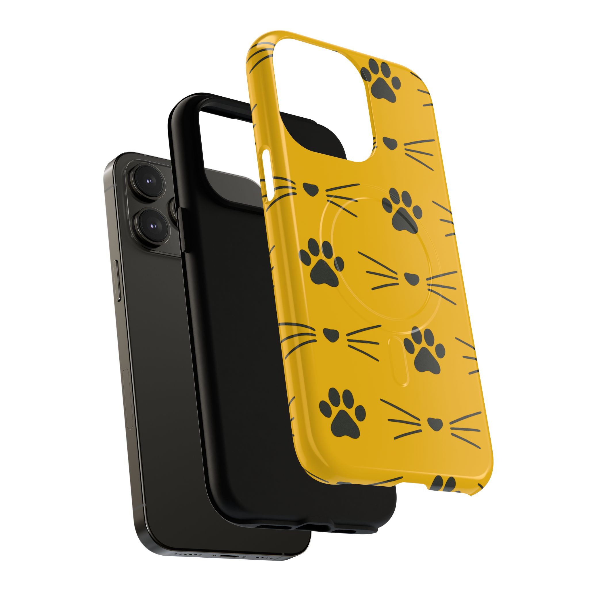 Sleek Cat Paw Magnetic Phone Case, Durable Pet Lover Accessory, Trendy Gift for Cat Owners, Protect Your Phone with Style - Image 45