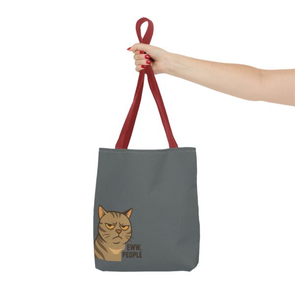Grumpy Cat Tote Bag: Perfect for Cat Lovers, Everyday Use, Gift for Mom, Shopping, Travel, AOP Design - Image 8