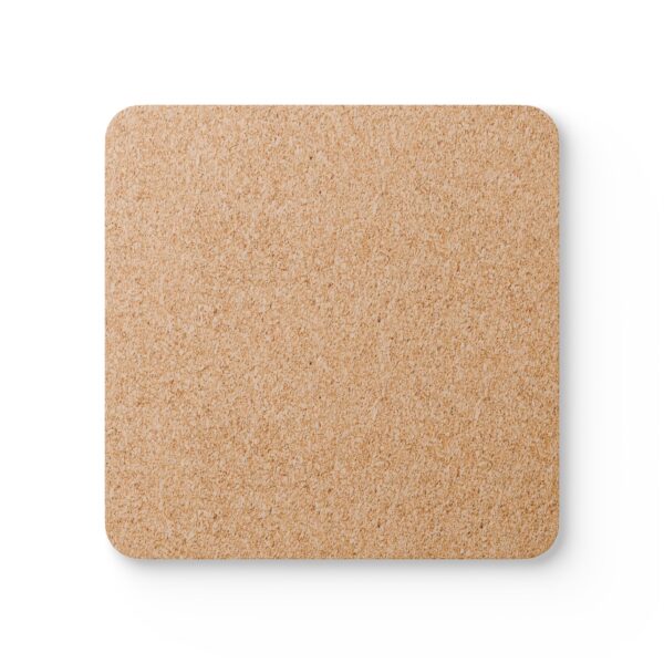 Yes,I’m a Çat Mom and I’m proud of it Corkwood Coaster Set | Cute Cat Heart Illustration - Image 2