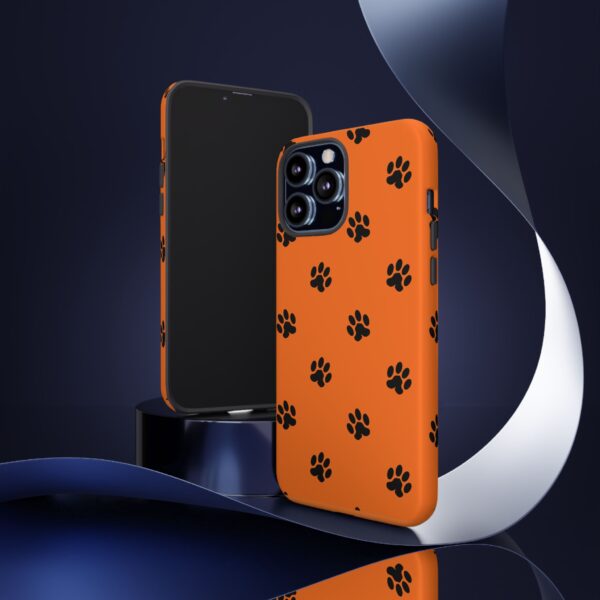 Orange Paw Print Phone Case | Tough Cases | Pet Lover Gift, Animal Print Cases, Unique Phone Cover, Fun Accessories, Birthday Gift - Image 40