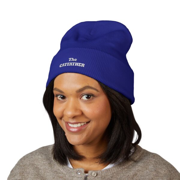 The CatFather embroidered beanie | Classic Cuffed Beanie - Image 15