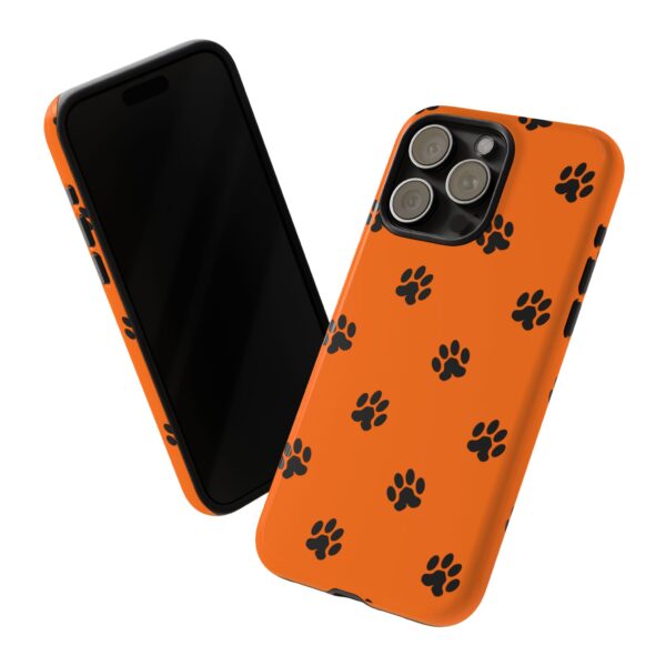 Orange Paw Print Phone Case | Tough Cases | Pet Lover Gift, Animal Print Cases, Unique Phone Cover, Fun Accessories, Birthday Gift - Image 148