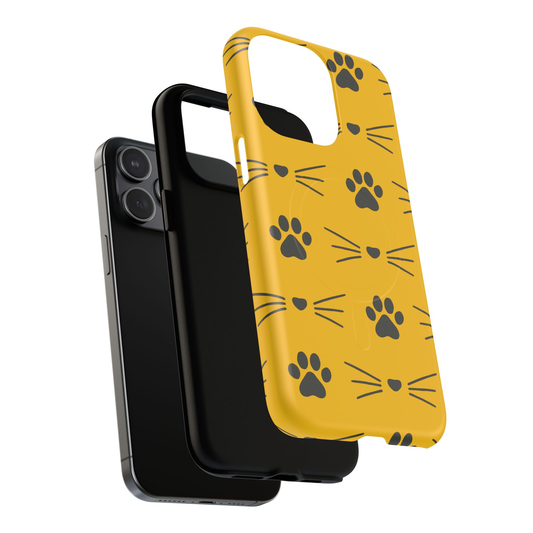 Sleek Cat Paw Magnetic Phone Case, Durable Pet Lover Accessory, Trendy Gift for Cat Owners, Protect Your Phone with Style - Image 24