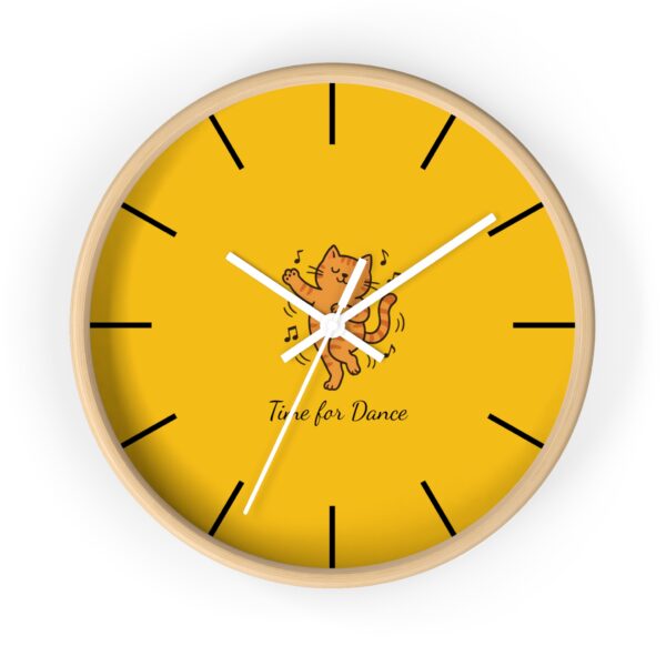 Funny Cat Wall Clock - Time for Dance, Cat Decor, Unique Gift for Cat Lovers, Home Office Wall Art, Quirky Kitty Clock - Image 16