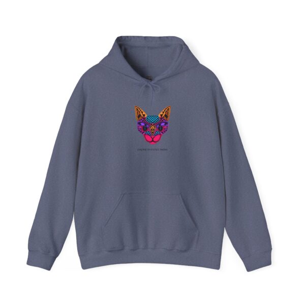 Colorful Sugar Skull Cat Hoodie | Vibrant Day of the Dead Feline Design - Image 41
