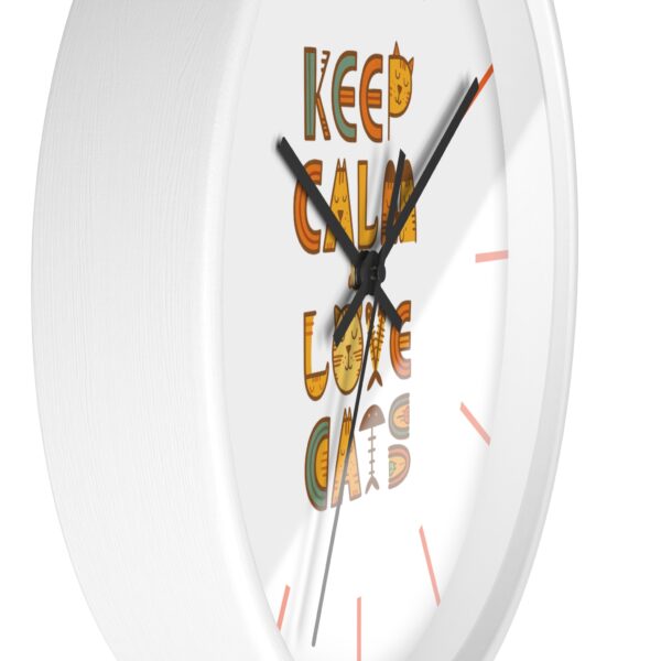 Copy of Funny Cat Wall Clock - Time is Running, Cat Decor, Unique Gift for Cat Lovers, Home Office Wall Art, Quirky Kitty Clock - Image 8