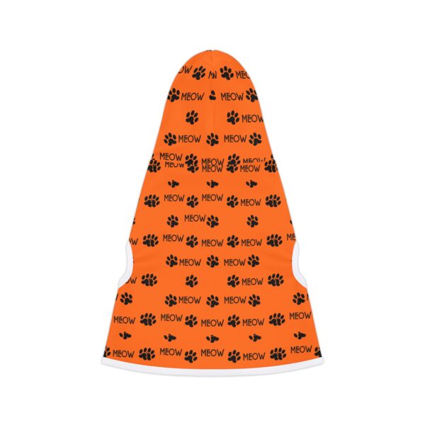 Vibrant Orange Pet Hoodie for Cats and Dogs, Cozy Hoodie, Pet Apparel, Cute Animal Wear, Fun Pet Gift, Halloween Costume - Image 2