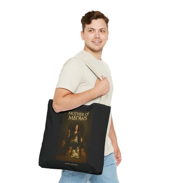 Mother of Meows Tote Bag, Cat Lovers Gift, Pet Mom Bag, Birthday Present, Animal Enthusiast, Fashionable Shopping Bag - Image 23