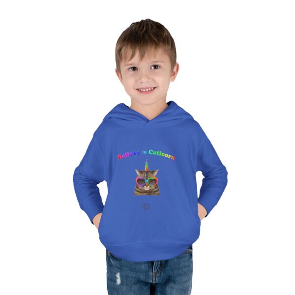 Believe in Caticorn Toddler Hoodie | Rainbow Cat Unicorn Pullover - Image 19