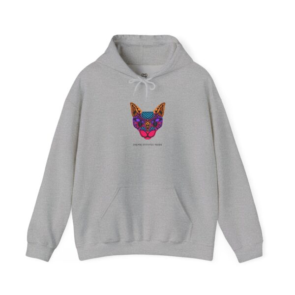 Colorful Sugar Skull Cat Hoodie | Vibrant Day of the Dead Feline Design - Image 17