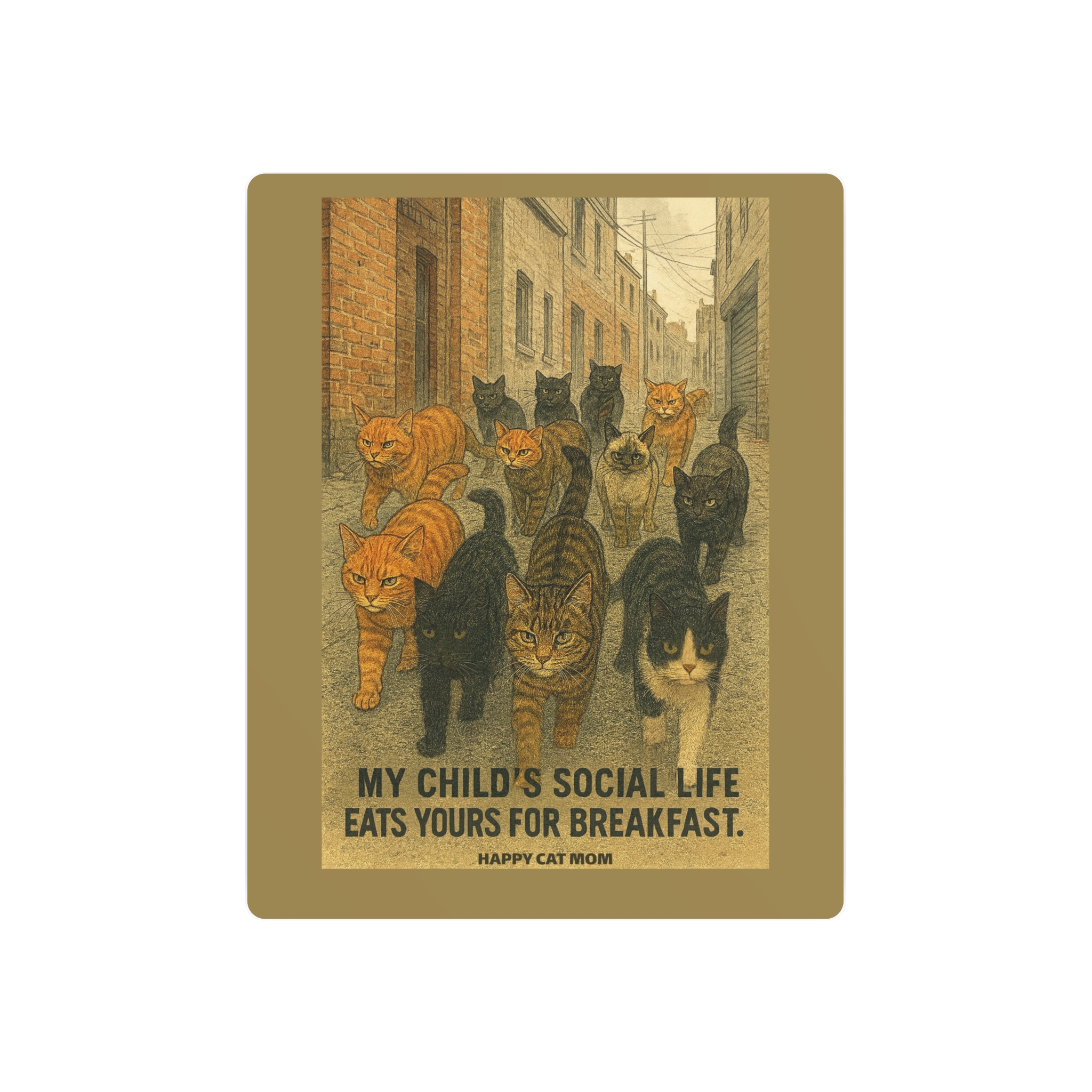 Cat-Themed Metal Art Sign, Charming Home Decor, Funny Cat Quote, Gift for Cat Lovers, Unique Pet Decor, Wall Artwork - Image 5