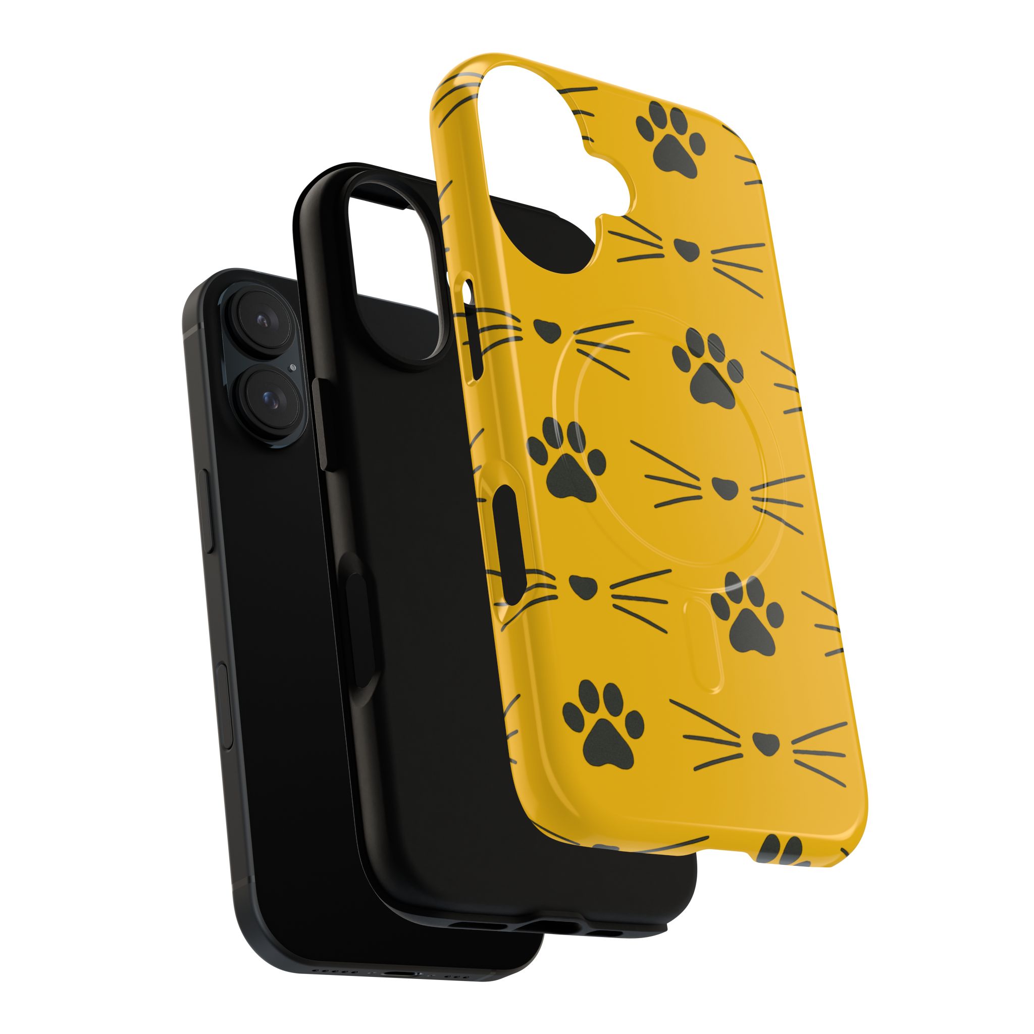 Sleek Cat Paw Magnetic Phone Case, Durable Pet Lover Accessory, Trendy Gift for Cat Owners, Protect Your Phone with Style - Image 63