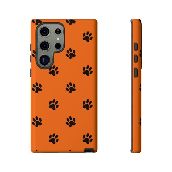 Orange Paw Print Phone Case | Tough Cases | Pet Lover Gift, Animal Print Cases, Unique Phone Cover, Fun Accessories, Birthday Gift - Image 121