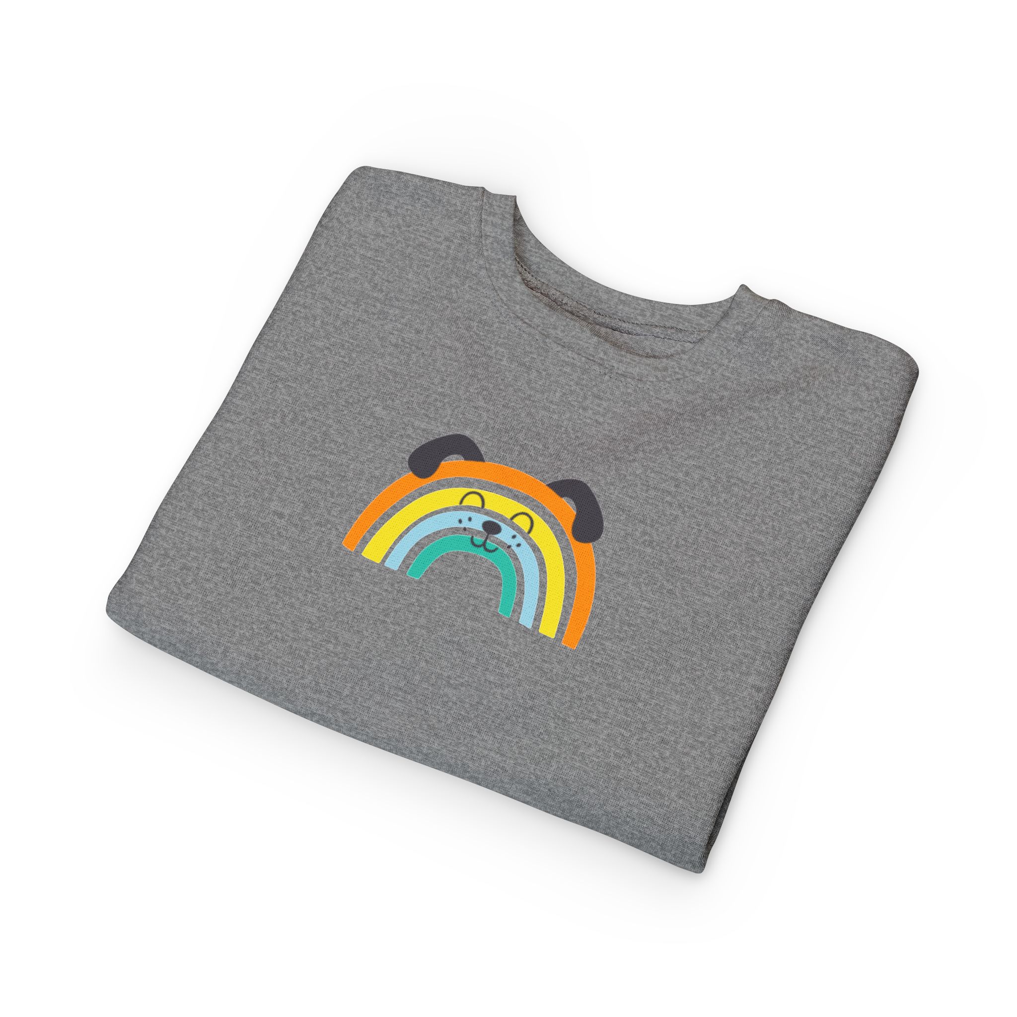 Rainbow Puppy Sweatshirt | Toddler dog rainbow graphic - Image 11