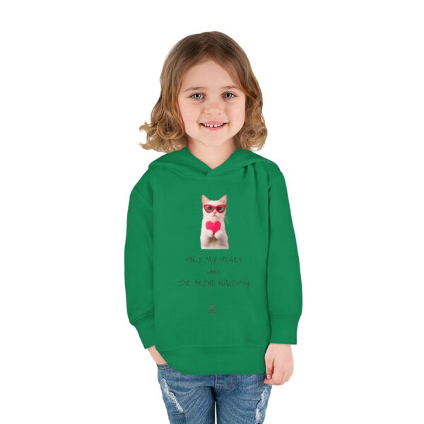 Cute Cat Holding Heart toddler hoodie | Valentine's Day Kids Pullover - Image 16