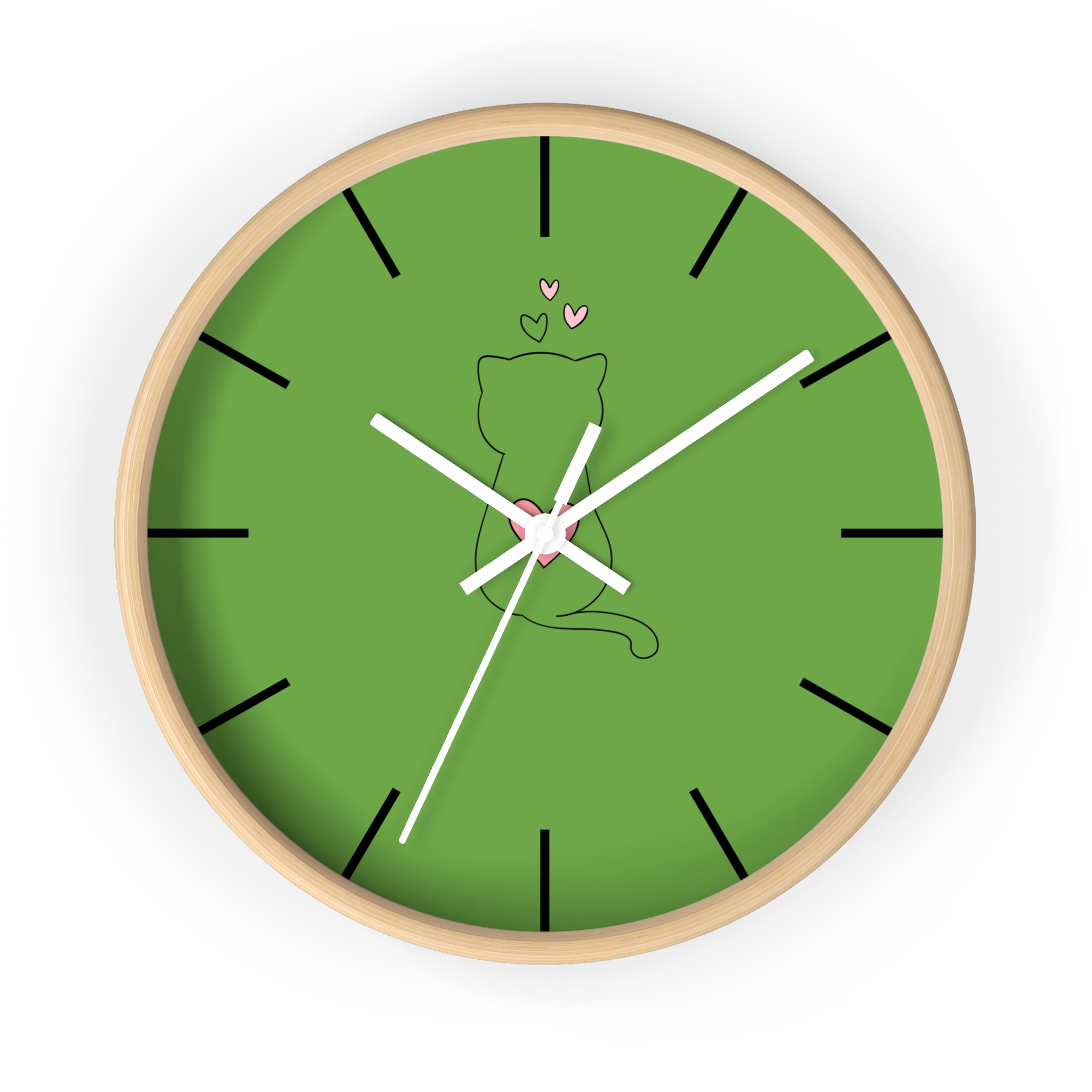 Funny Cat Wall Clock - Cute Çat , Cat Decor, Unique Gift for Cat Lovers, Home Office Wall Art, Quirky Kitty Clock - Image 16