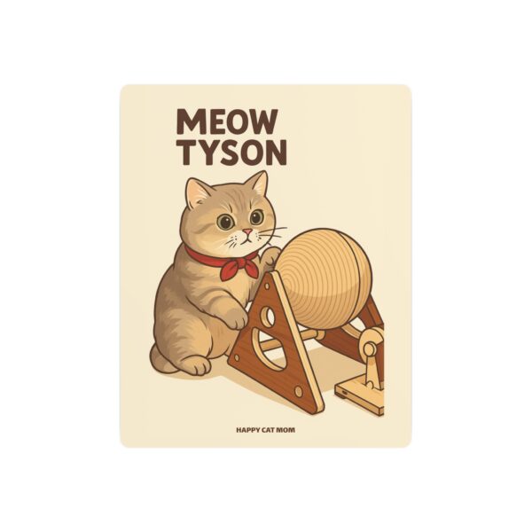 Metal Cat Art Sign, Funny Cat Decor, Pet Lover Gift, Home Wall Decor, Cat-Themed Art, Meow Tyson Sign - Image 5