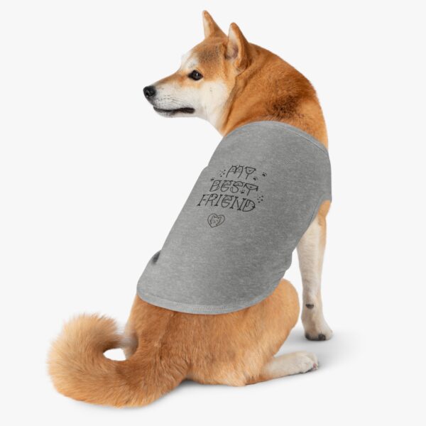 My Best Friend Pet Tank Top | Paw Heart Dog Cat Shirt - Image 3