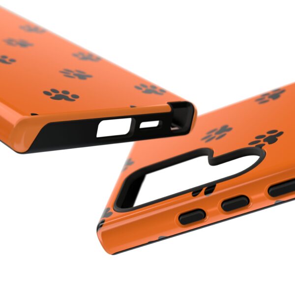 Orange Paw Print Phone Case | Tough Cases | Pet Lover Gift, Animal Print Cases, Unique Phone Cover, Fun Accessories, Birthday Gift - Image 171
