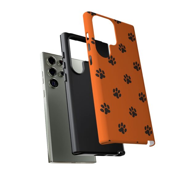 Orange Paw Print Phone Case | Tough Cases | Pet Lover Gift, Animal Print Cases, Unique Phone Cover, Fun Accessories, Birthday Gift - Image 127