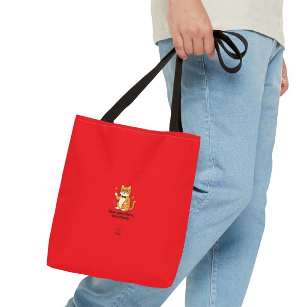 Cute Cat Tote Bag - Perfect for Pet Lovers, Everyday Use, Gift for Animal Lovers, Eco-Friendly Shopping, Fun Cat Design - Image 3