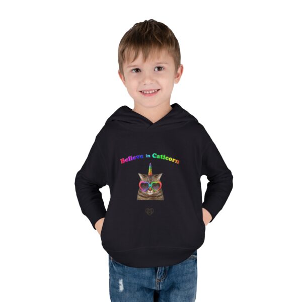 Believe in Caticorn Toddler Hoodie | Rainbow Cat Unicorn Pullover - Image 27