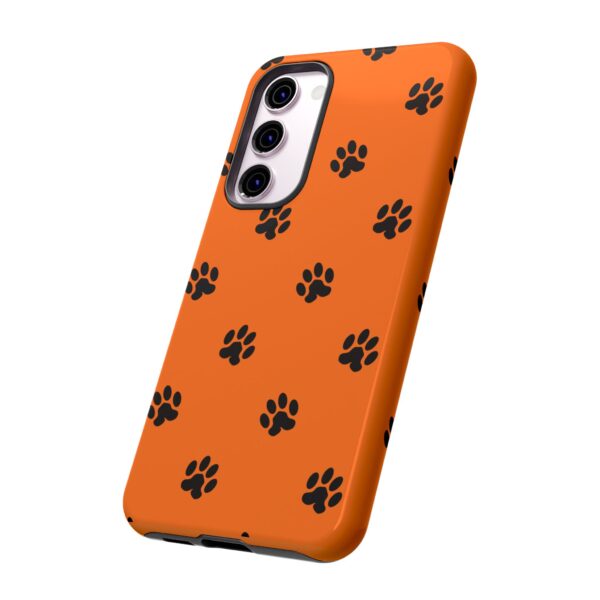 Orange Paw Print Phone Case | Tough Cases | Pet Lover Gift, Animal Print Cases, Unique Phone Cover, Fun Accessories, Birthday Gift - Image 114