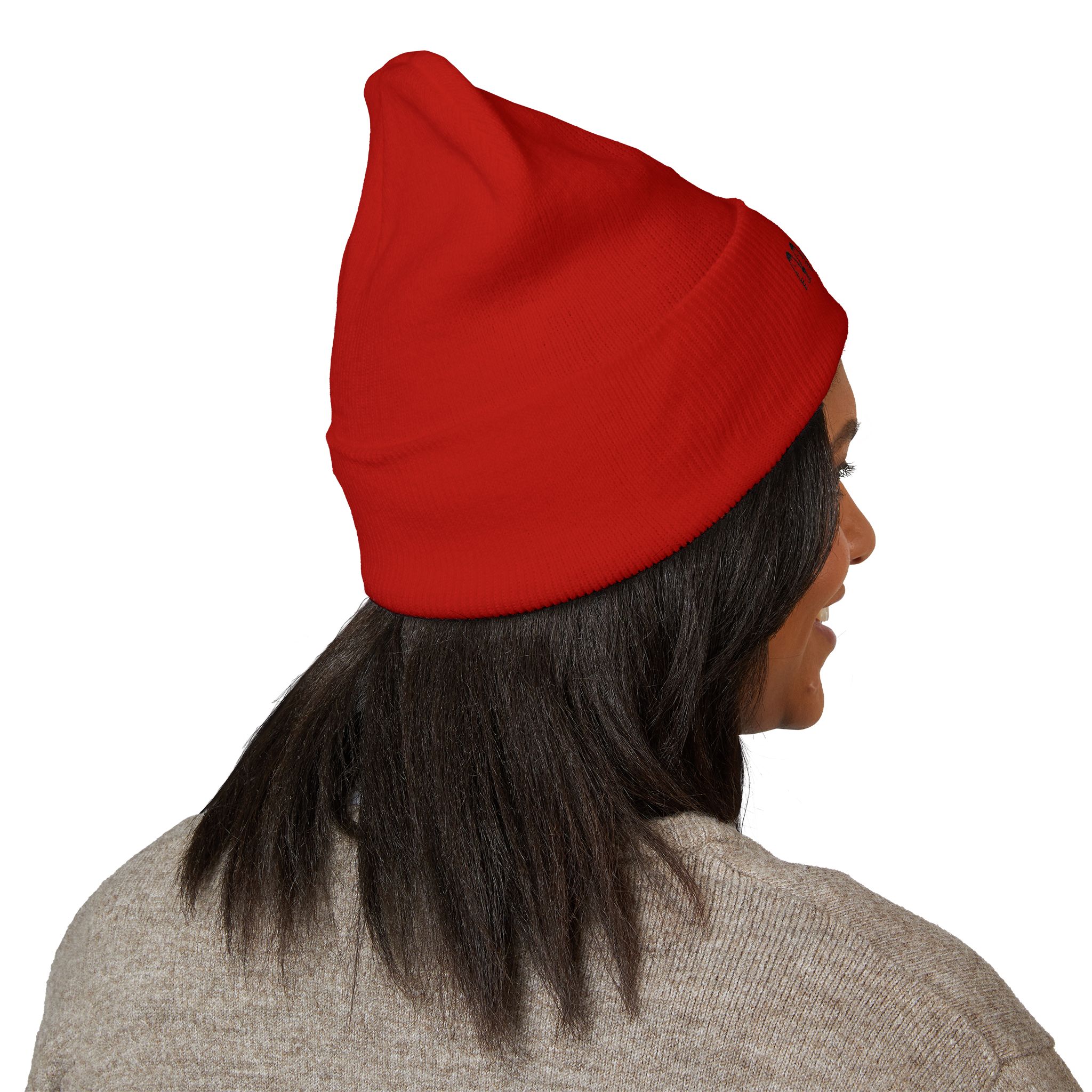 Meow Cat Letters beanie | Embroidered cuffed beanie - Image 12