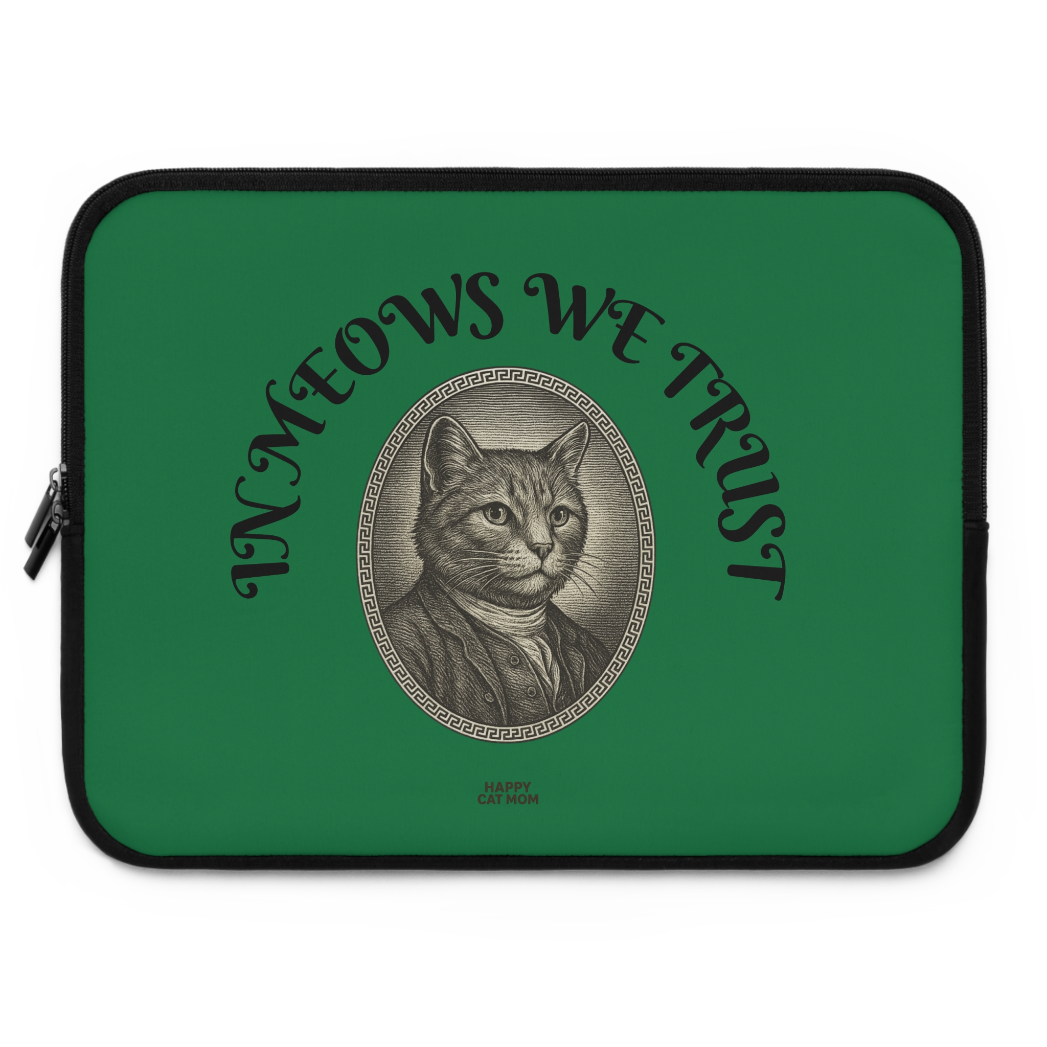 Laptop Sleeve- In Meows We Trust, Fun Tech Case, Stylish Computer Bag, Gift for Cat Lovers, Cute Accessory for Every Occasion, Laptop Protector - Image 13