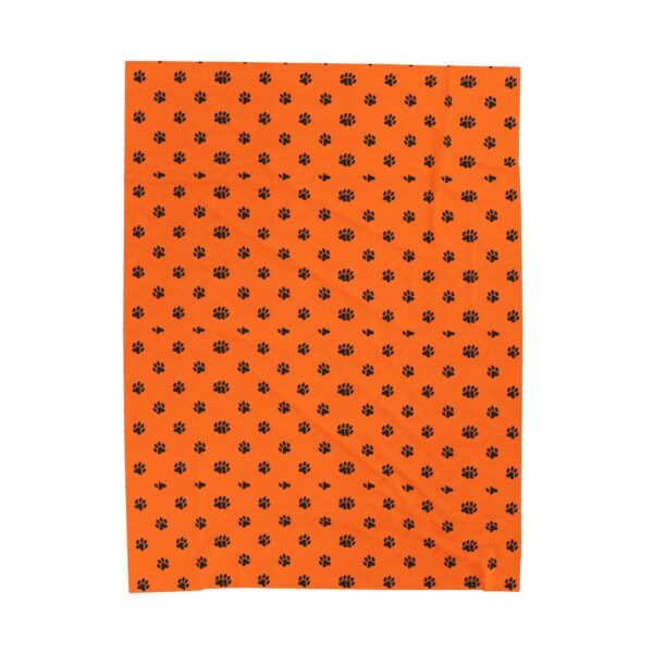 Cozy Velveteen Plush Blanket with Paw Print Design | Soft Throw for Pets and Animal Lovers | Great for Home Decor, Gifts, and Celebrations - Image 5