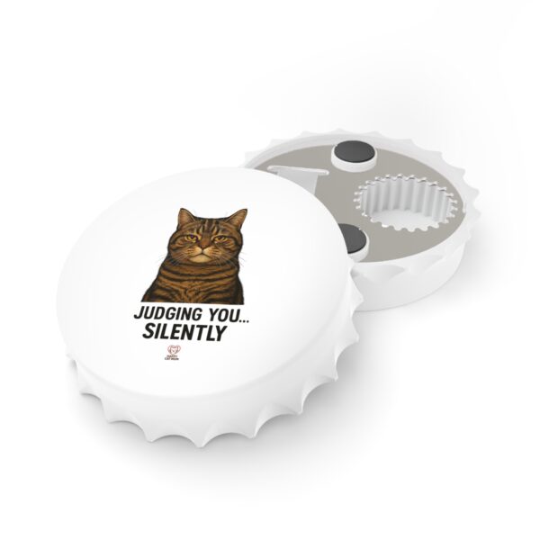 Cat-Themed Bottle Opener, Fun Kitchen Gadget, Pet Lover Gift, Unique Barware for Parties, Funny Cat Decor, My Cat's Cooler Than Your Ex - Image 3
