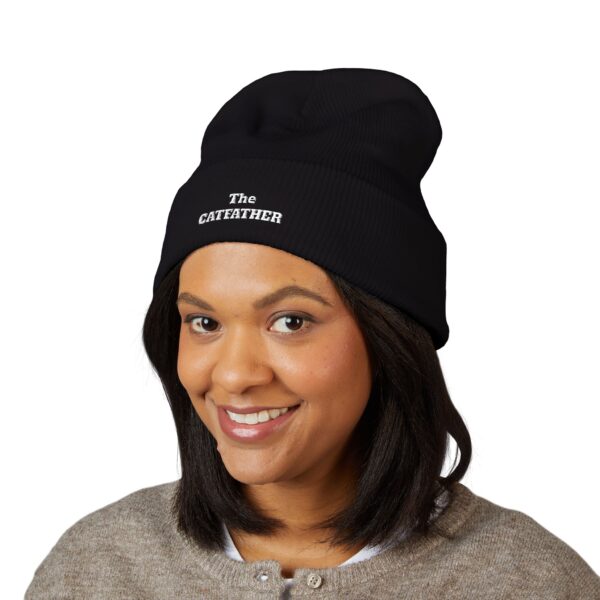 The CatFather embroidered beanie | Classic Cuffed Beanie - Image 23