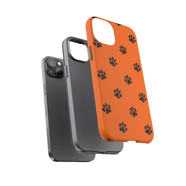 Orange Paw Print Phone Case | Tough Cases | Pet Lover Gift, Animal Print Cases, Unique Phone Cover, Fun Accessories, Birthday Gift - Image 95