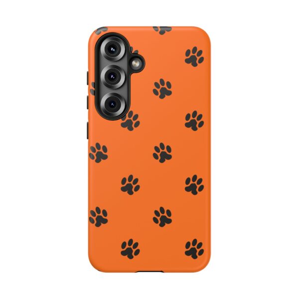 Orange Paw Print Phone Case | Tough Cases | Pet Lover Gift, Animal Print Cases, Unique Phone Cover, Fun Accessories, Birthday Gift - Image 213