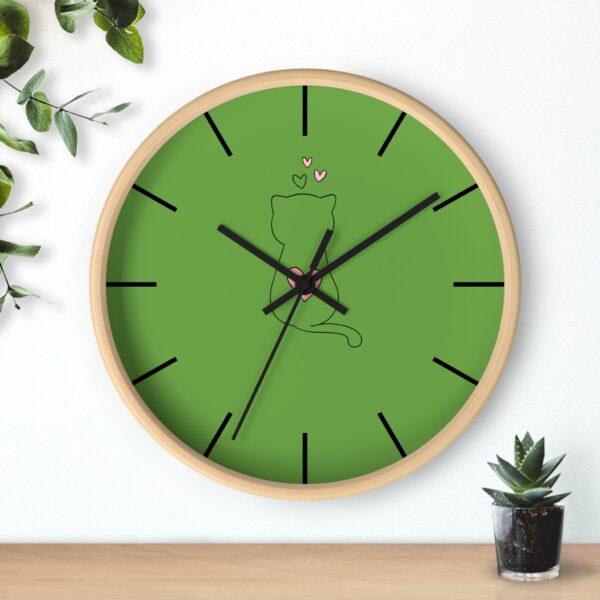 Funny Cat Wall Clock - Cute Çat , Cat Decor, Unique Gift for Cat Lovers, Home Office Wall Art, Quirky Kitty Clock - Image 15