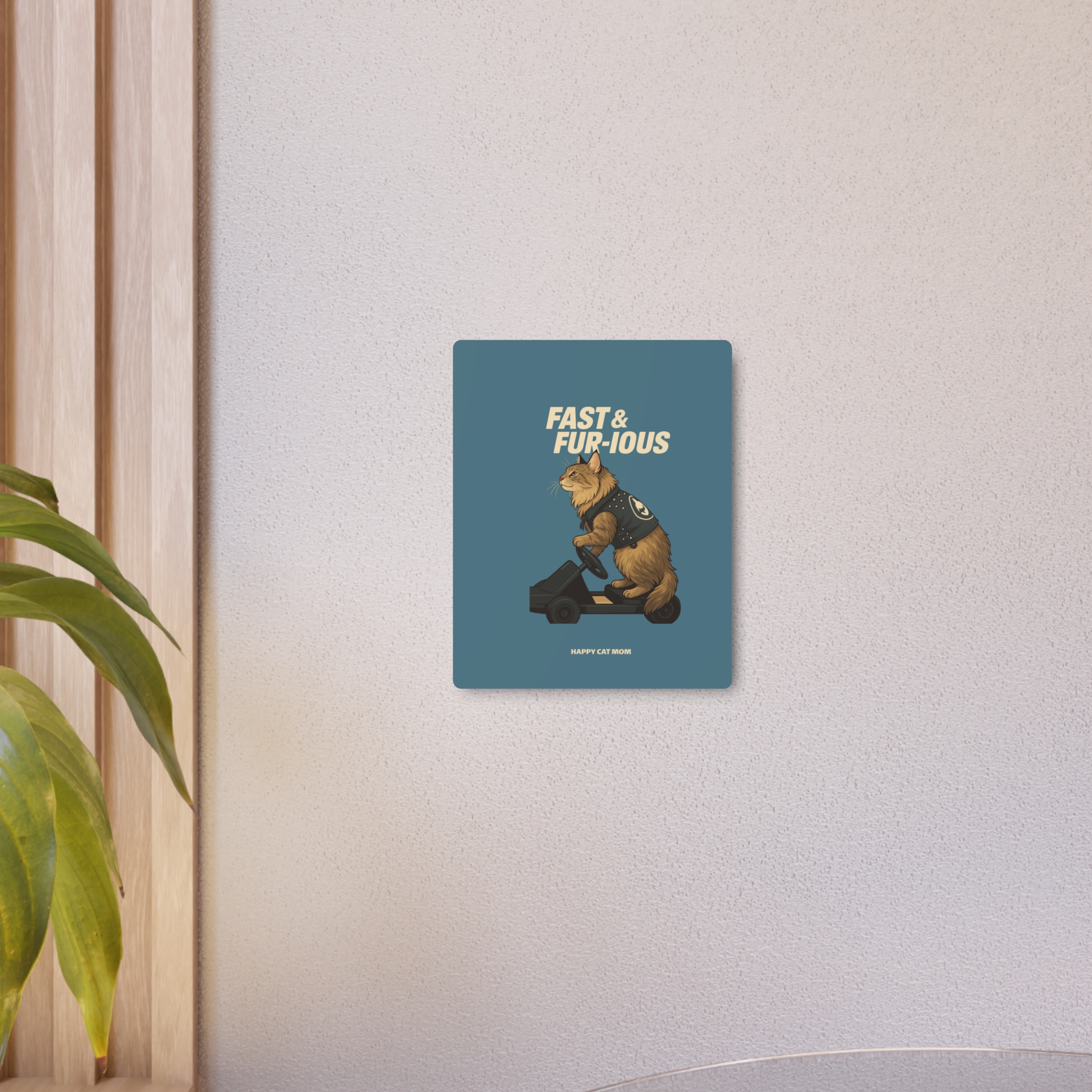 Fast & Fur-ious Metal Art Sign, Unique Pet Decor, Cat Lovers Gift, Wall Art, Funny Home Decoration - Image 8