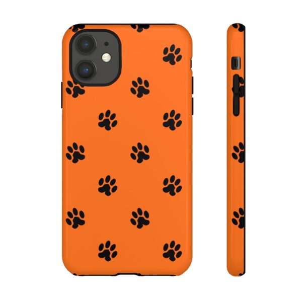 Orange Paw Print Phone Case | Tough Cases | Pet Lover Gift, Animal Print Cases, Unique Phone Cover, Fun Accessories, Birthday Gift - Image 7